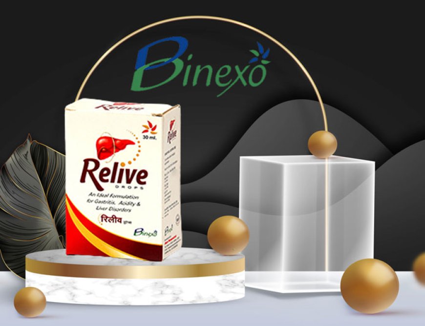 Enhance Liver Health with Binexo's Relive Drops - Your Natural Solution